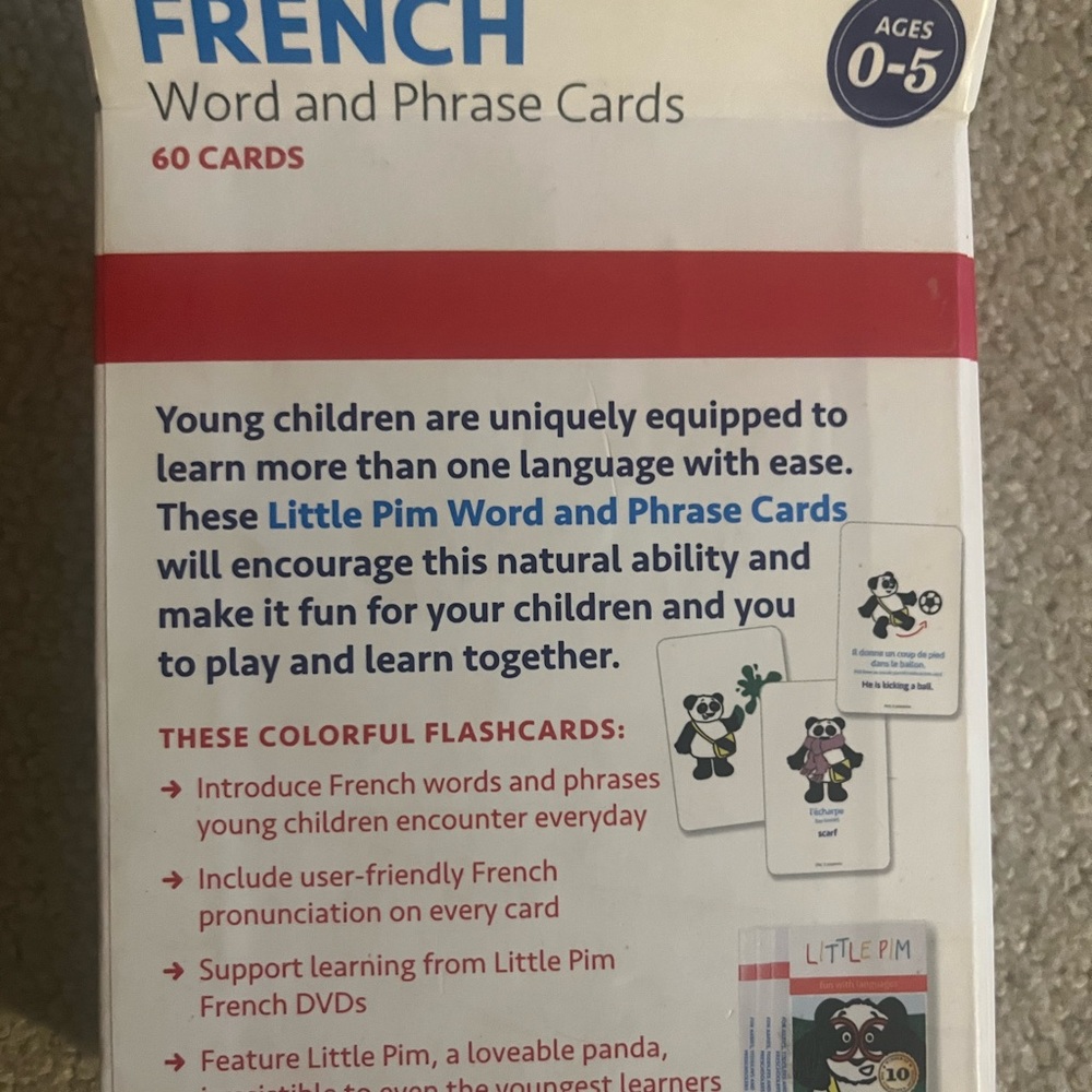 Little Pim’s French Flashcards